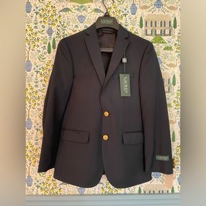 NWT Ralph Lauren Boys Size 14R Navy Blayton Blazer